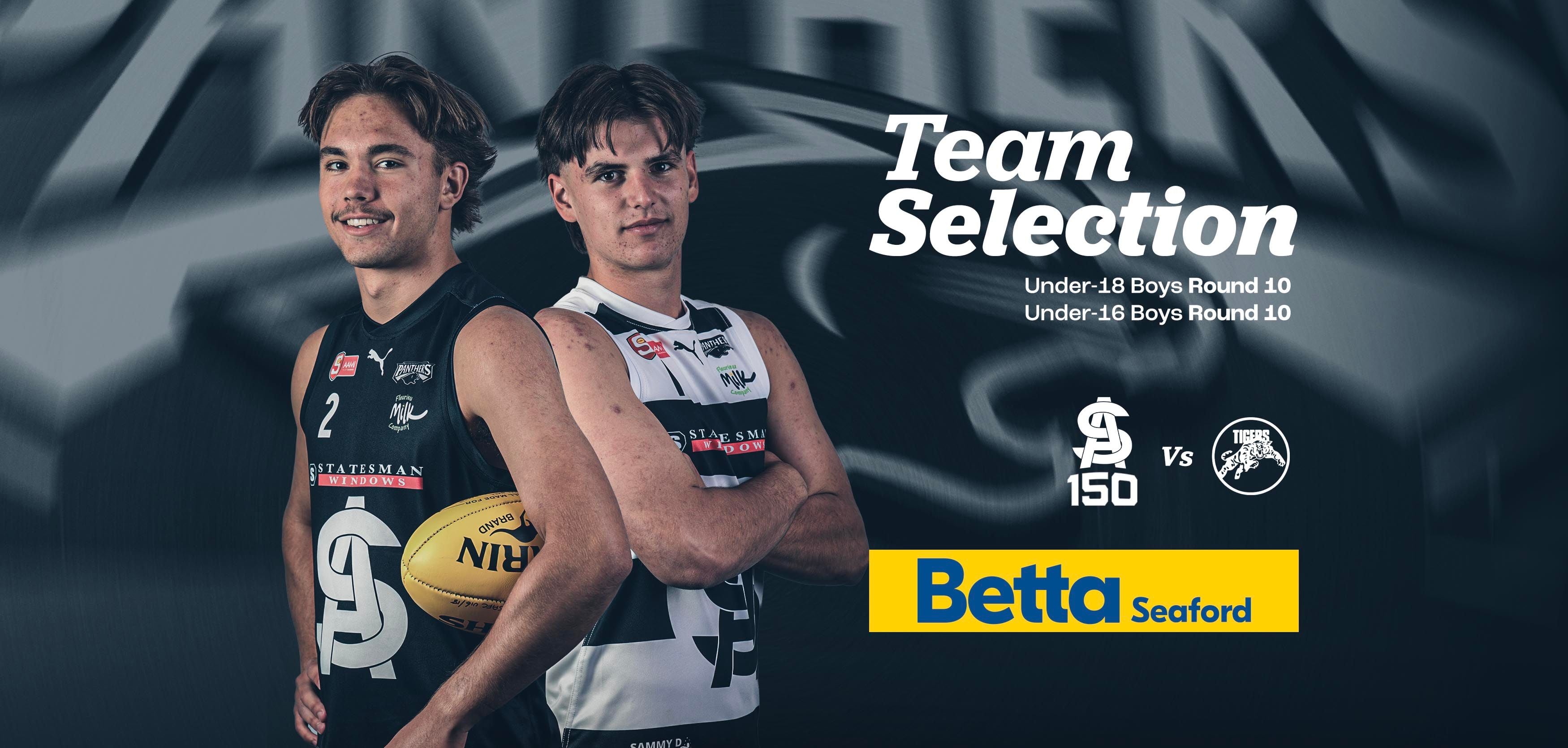 BETTA Team Selection: Juniors Round 10 v Glenelg BETTA Team Selection: Juniors Round 10 v Glenelg